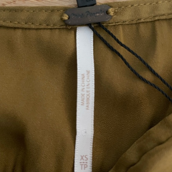 Free People golden bronze Blouse - Picture 2 of 2